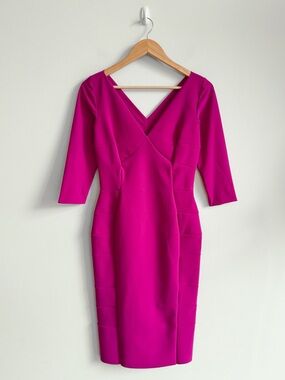 CHIARA BONI • La Petite Robe Diamond Boycon Dress in Ciclamino